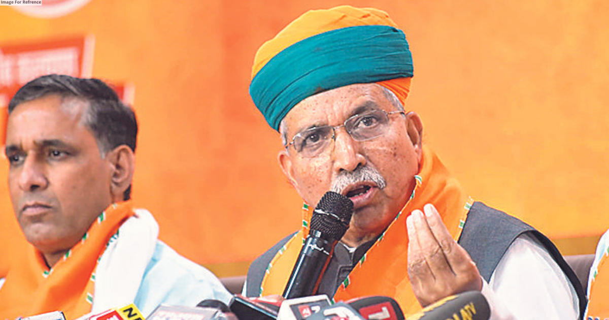 Congress govt increased debt burden on people of the State: Union Min Meghwal